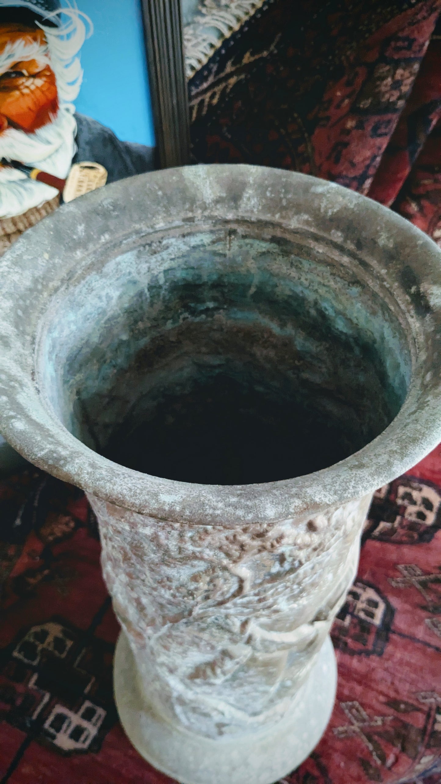 Patinaed Umbrella Pot