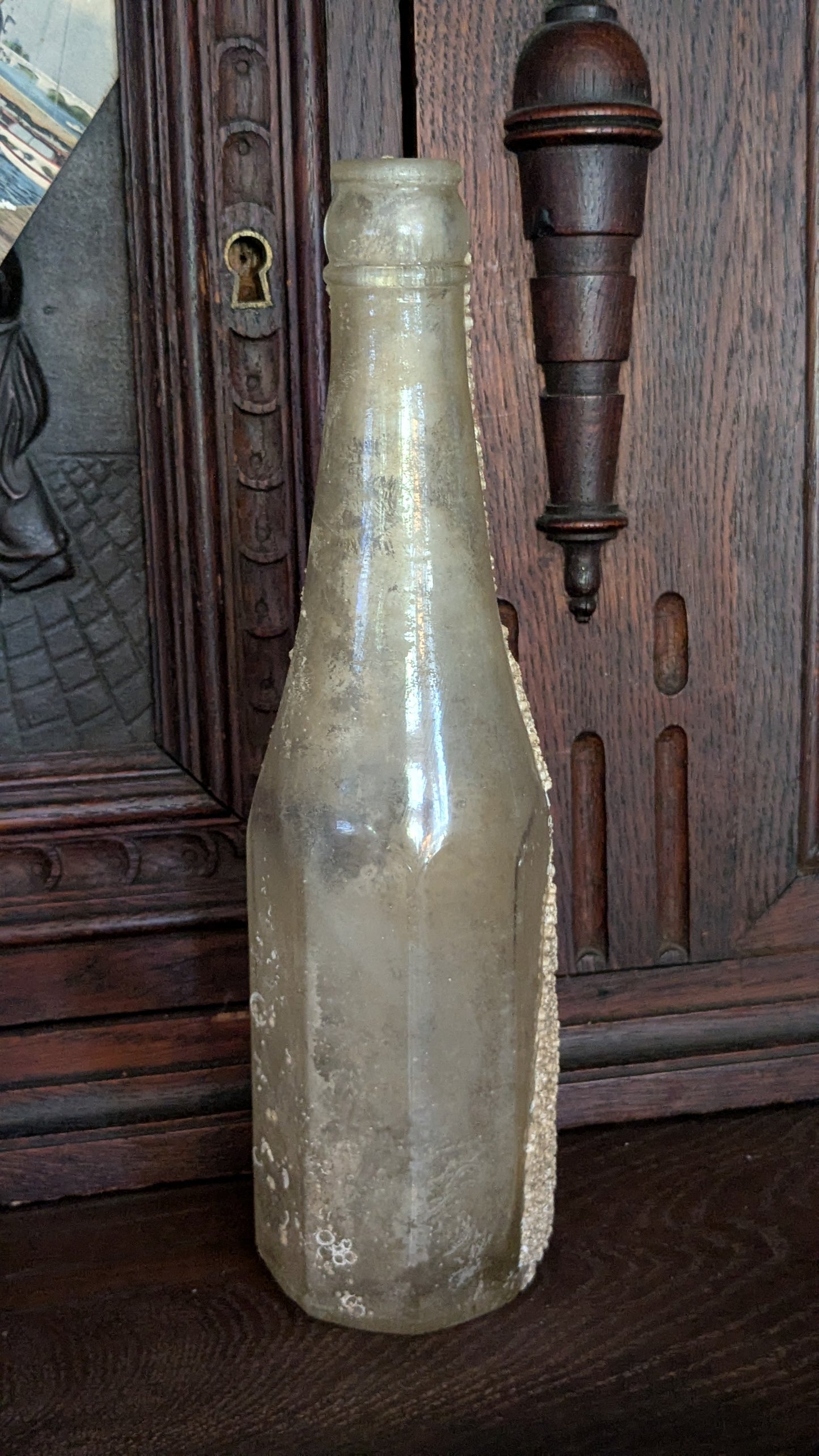 Barnacled Glass Bottle