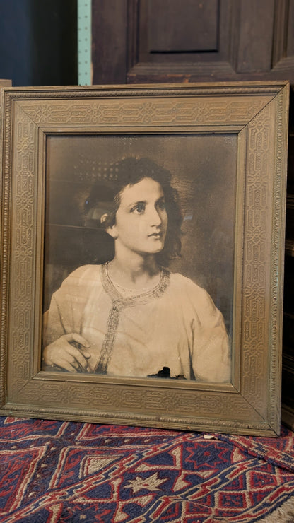 Antique Framed Print of Twelve Year Old Jesus