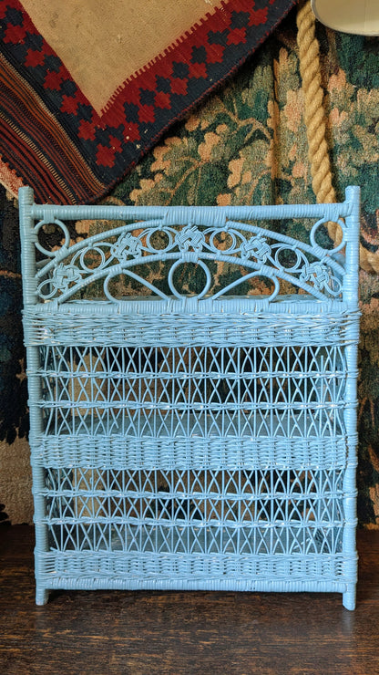 Vintage Wicker Shelves