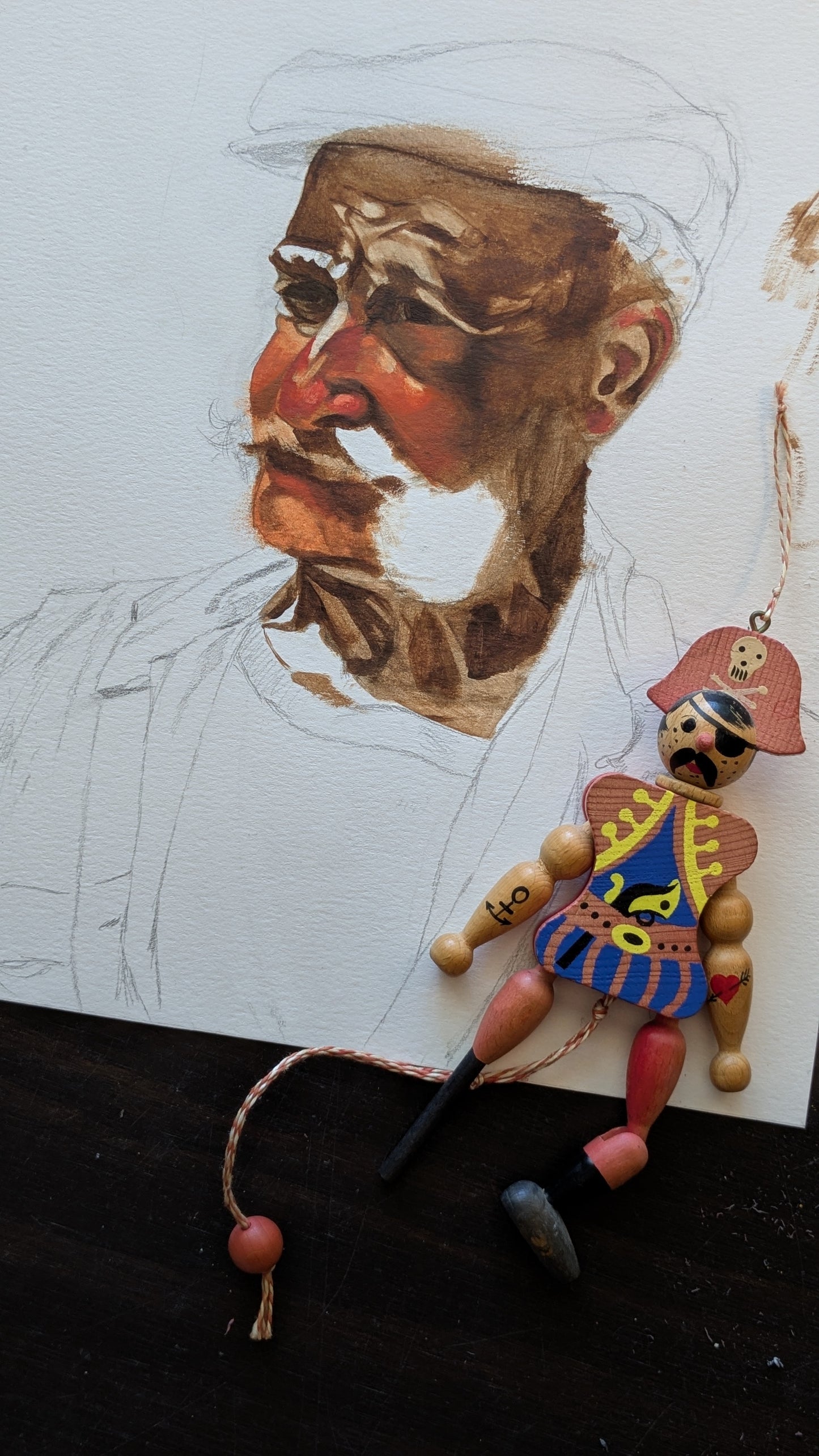 Original Fisherman Portrait Painting