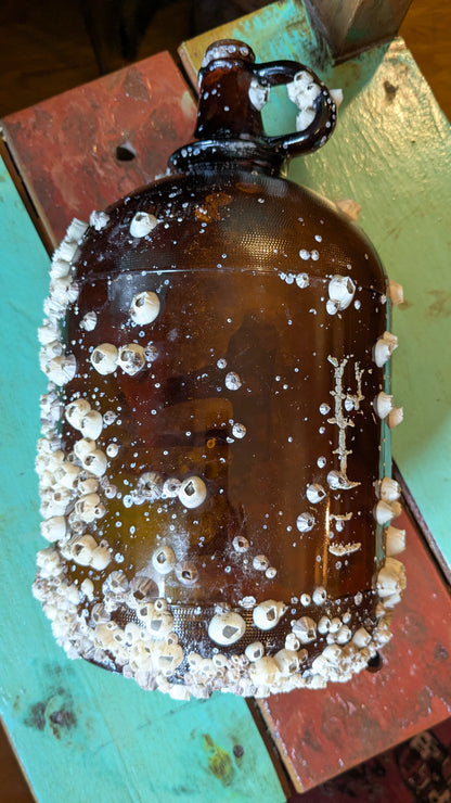 Barnacle Covered Glass Jug