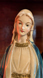 Antique chalkware statue of The Virgin Mary