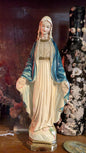 Antique chalkware statue of The Virgin Mary
