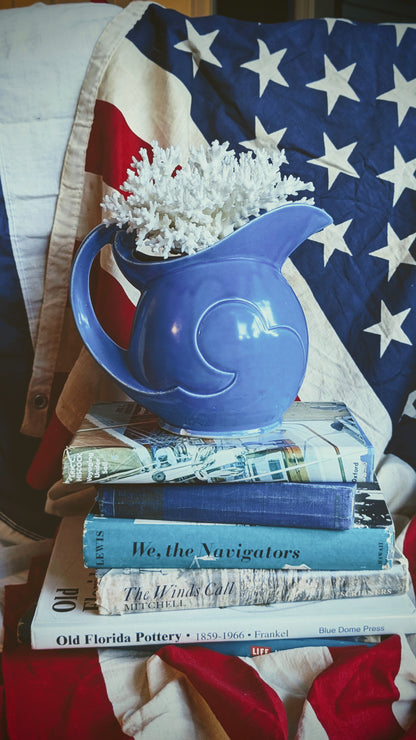 Vintage Blue Cloud Pitcher