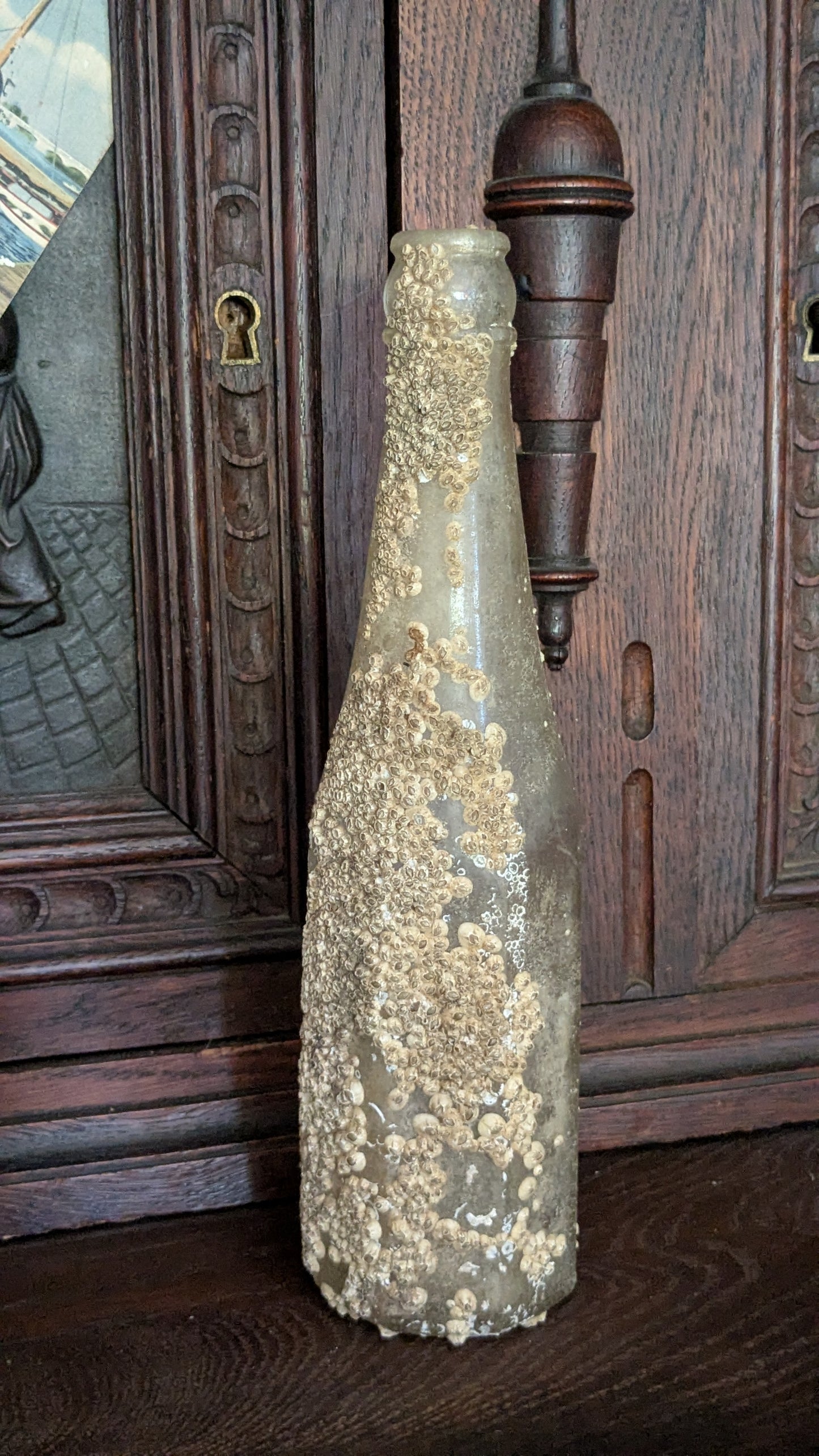 Barnacled Glass Bottle