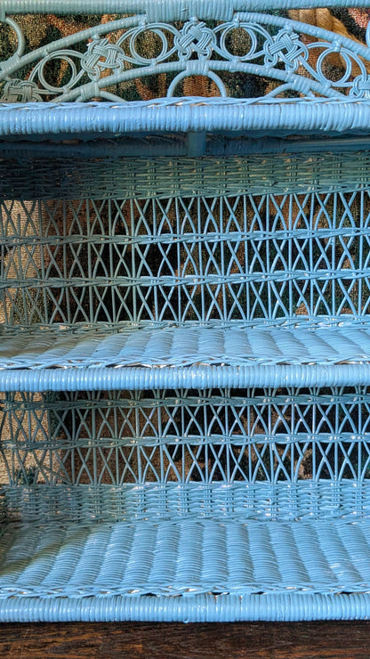 Vintage Wicker Shelves