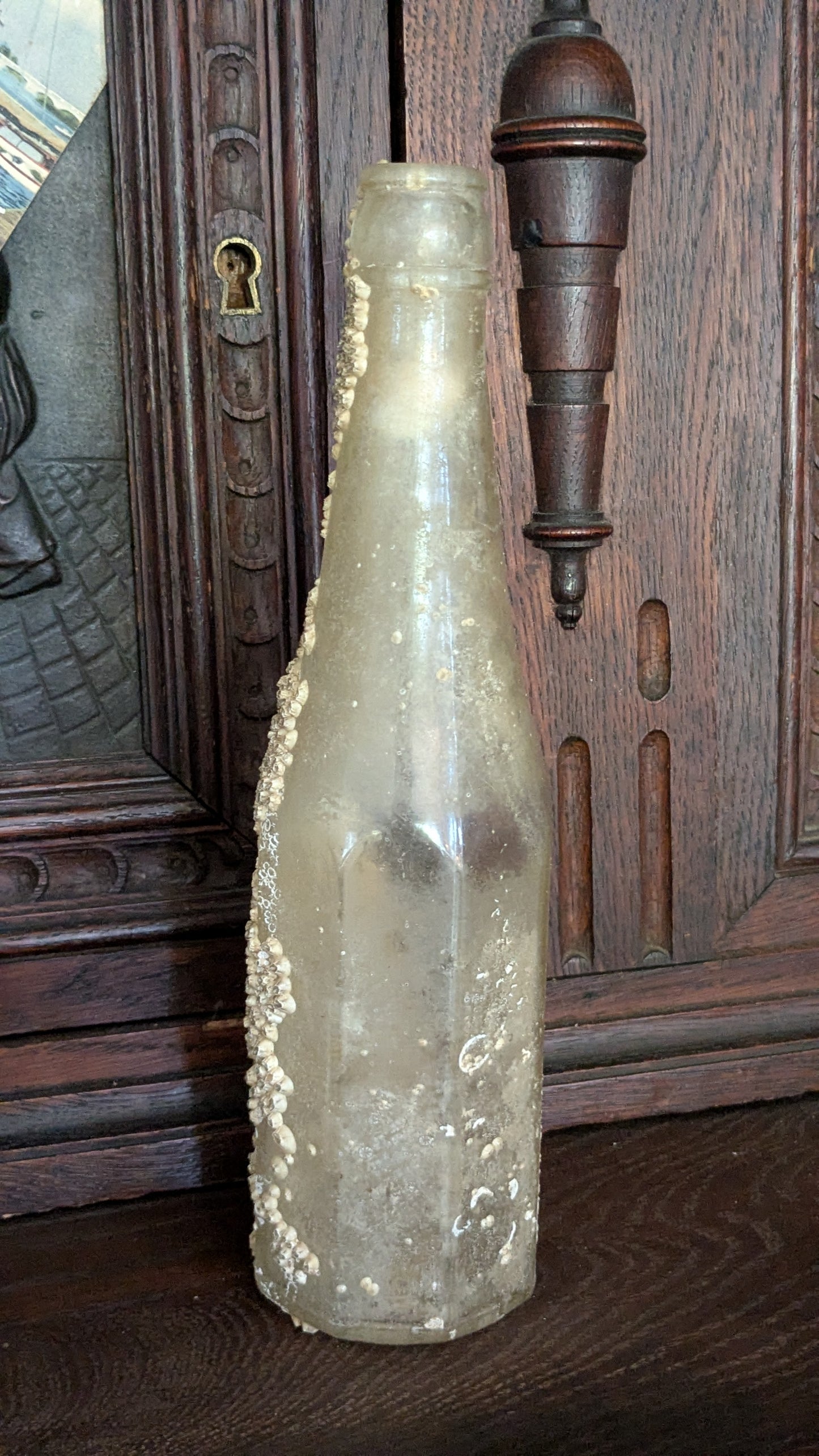 Barnacled Glass Bottle