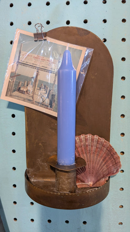 Vintage Handmade Brass Candle Sconce