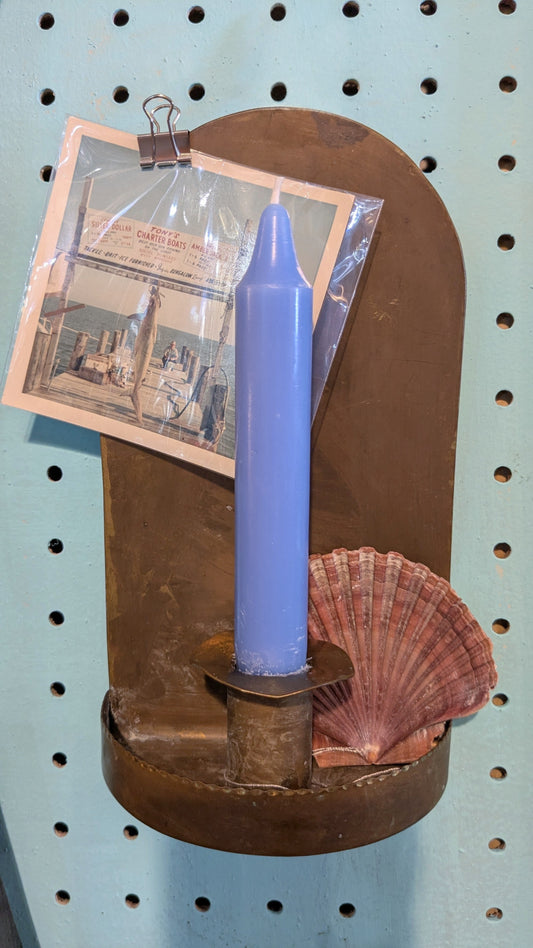 Vintage Handmade Brass Candle Sconce