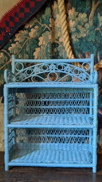 Vintage Wicker Shelves
