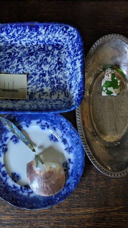 Blue and White Brunswick Plate