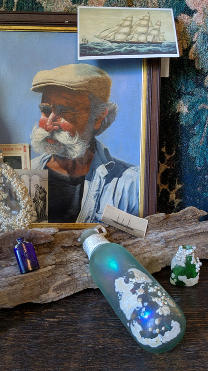 Tiny Blue Sea Tumbled Bottle