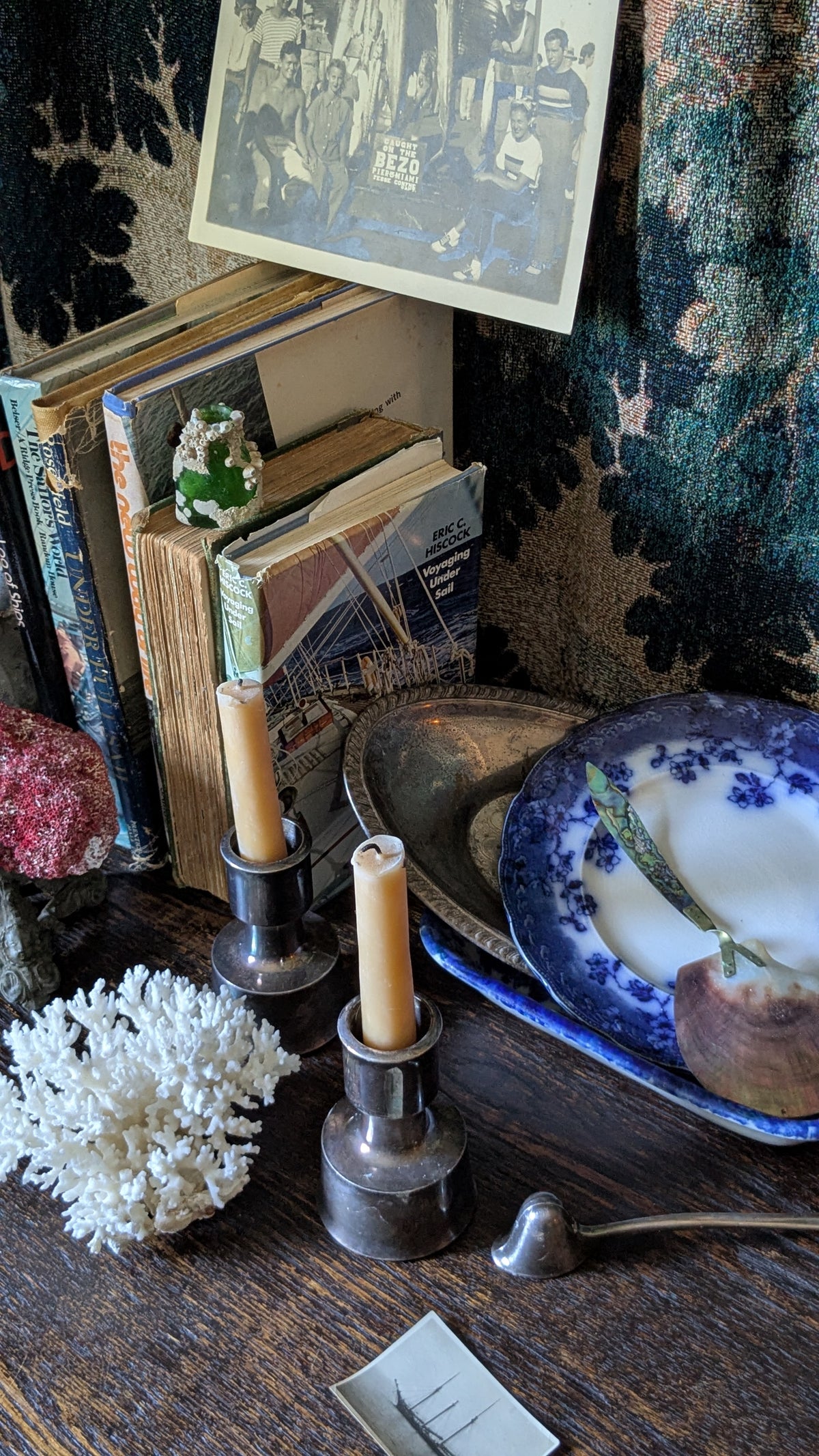 Blue and White Brunswick Plate