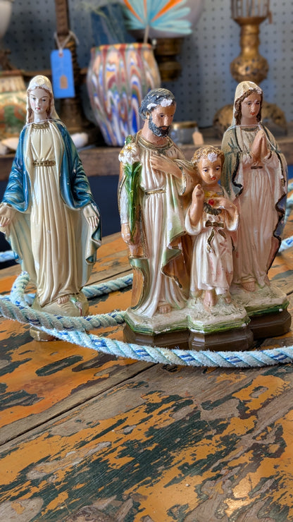 Antique chalkware statue of The Virgin Mary