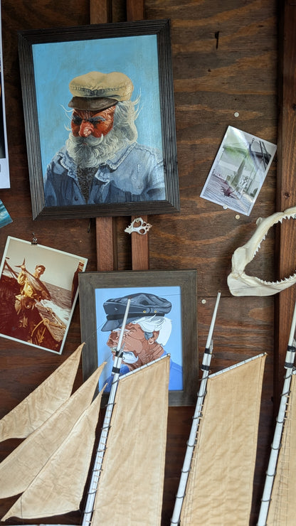 Fisherman in a Yellow Slicker Photo
