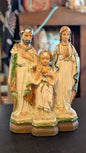 Antique chalkware statue of the Holy Family