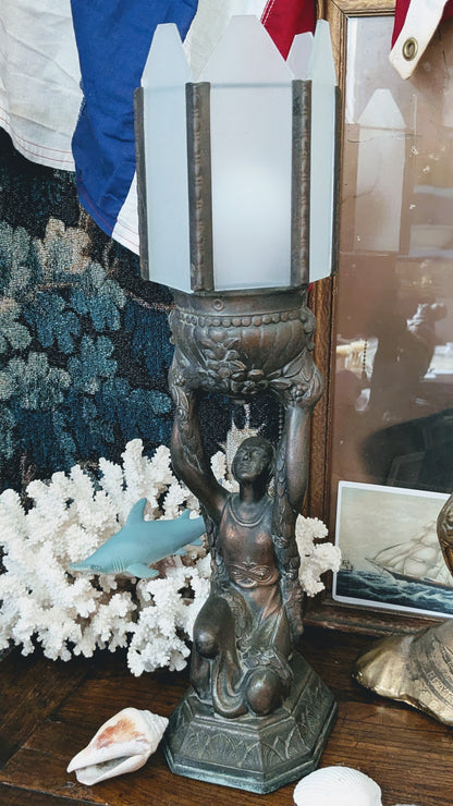Pair of Art Deco Joan of Arc Lamps