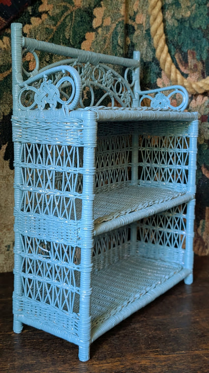 Vintage Wicker Shelves