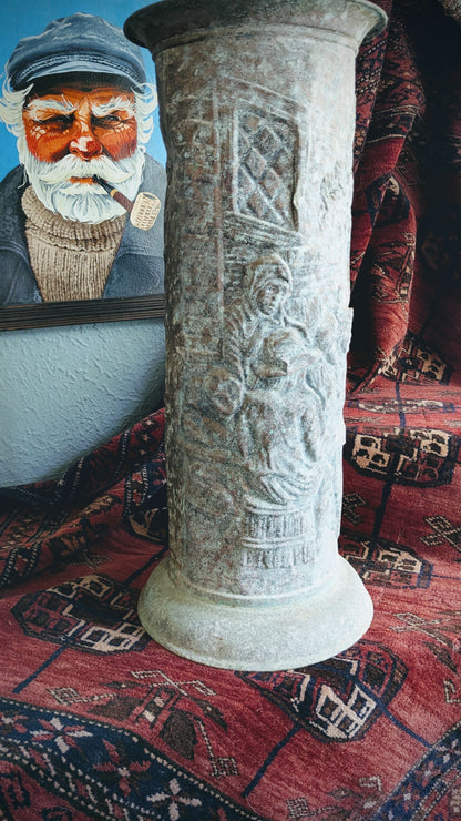 Patinaed Umbrella Pot