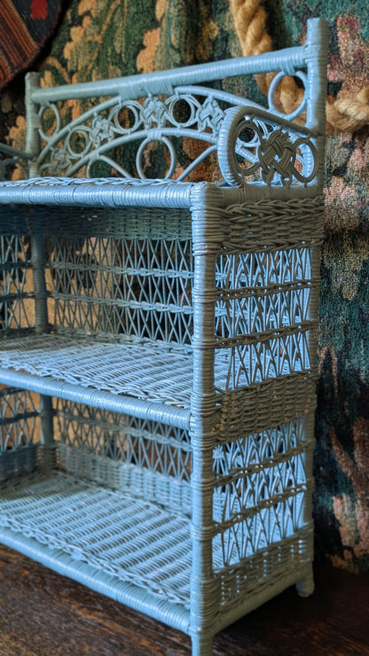 Vintage Wicker Shelves
