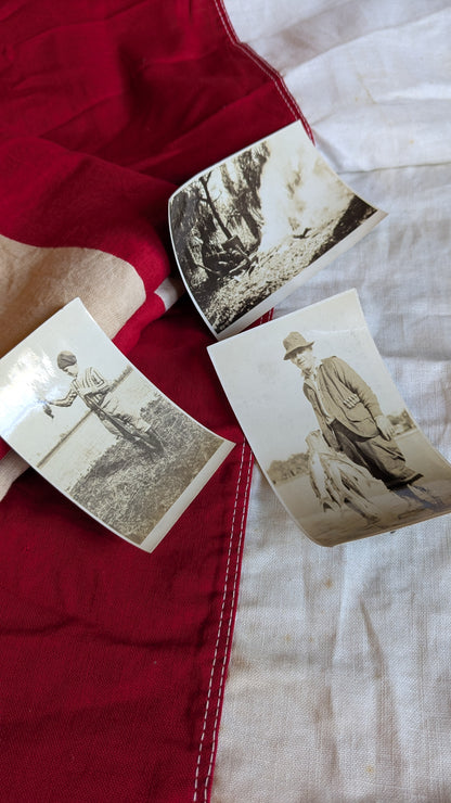 Antique Sepia Fishing Photograph
