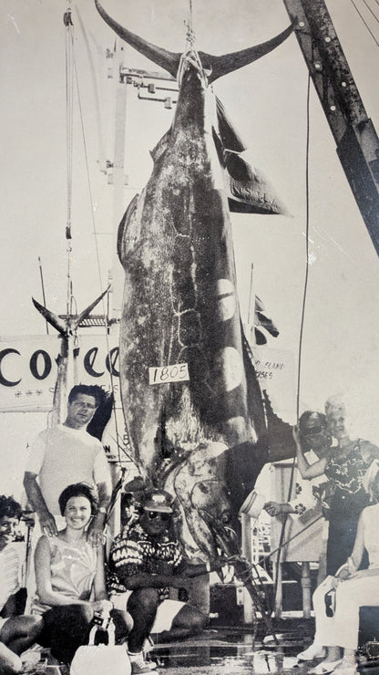 Vintage Hawaiian Fishing Photo