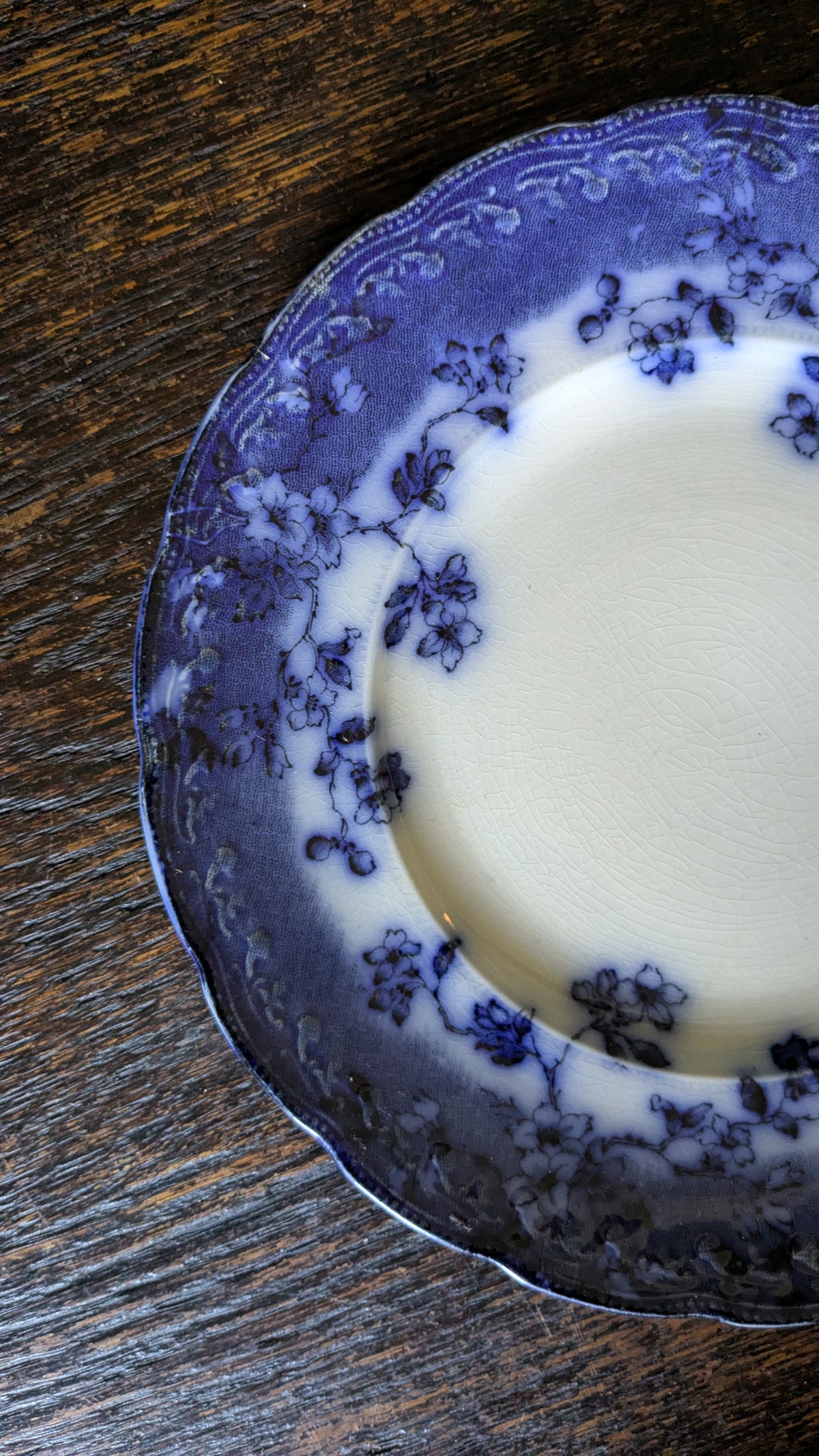 Blue and White Brunswick Plate