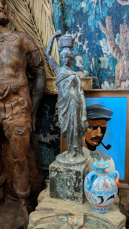 Grecian Figure Lamp Base