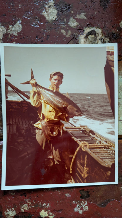 Fisherman in a Yellow Slicker Photo