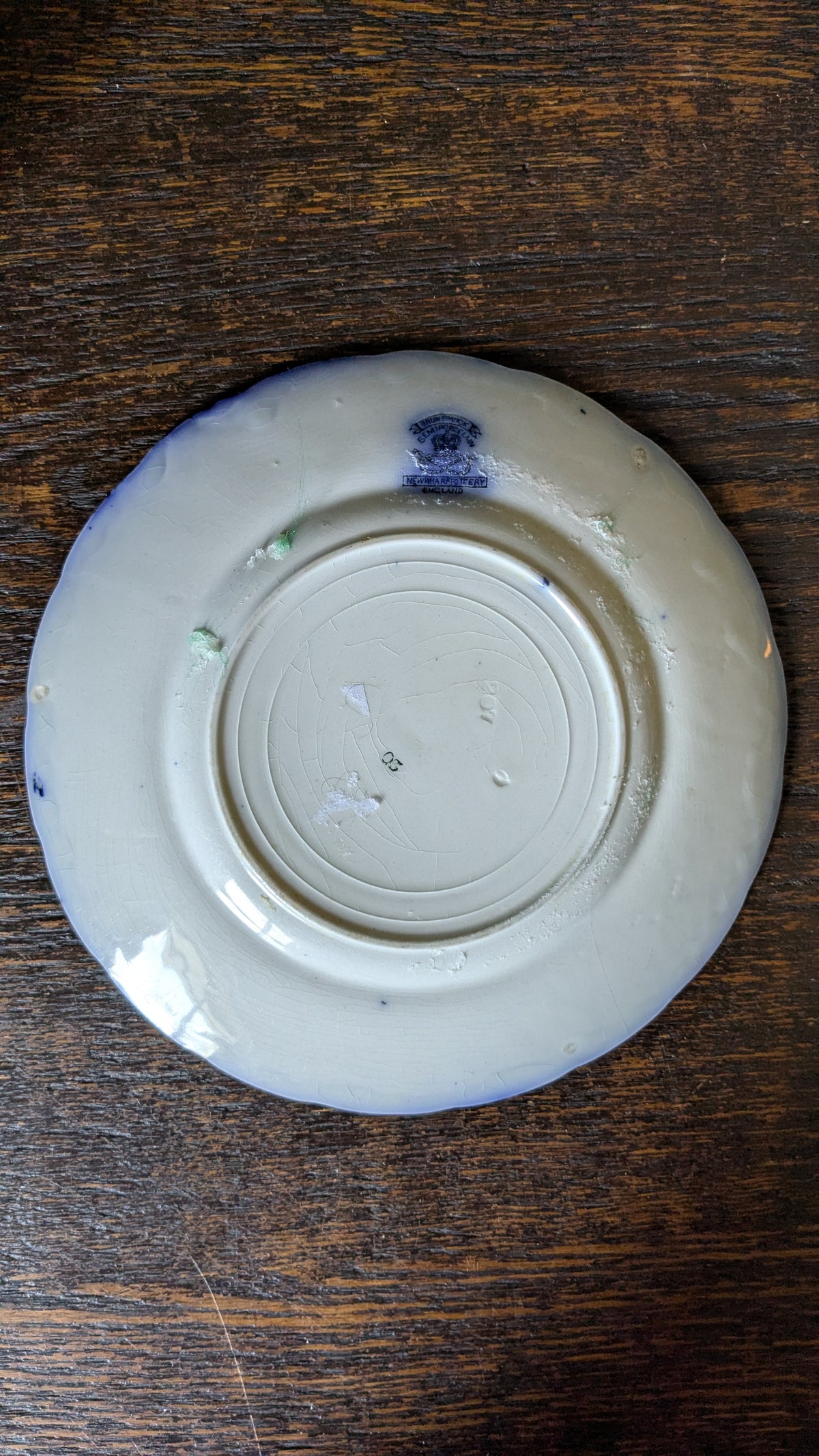 Blue and White Brunswick Plate