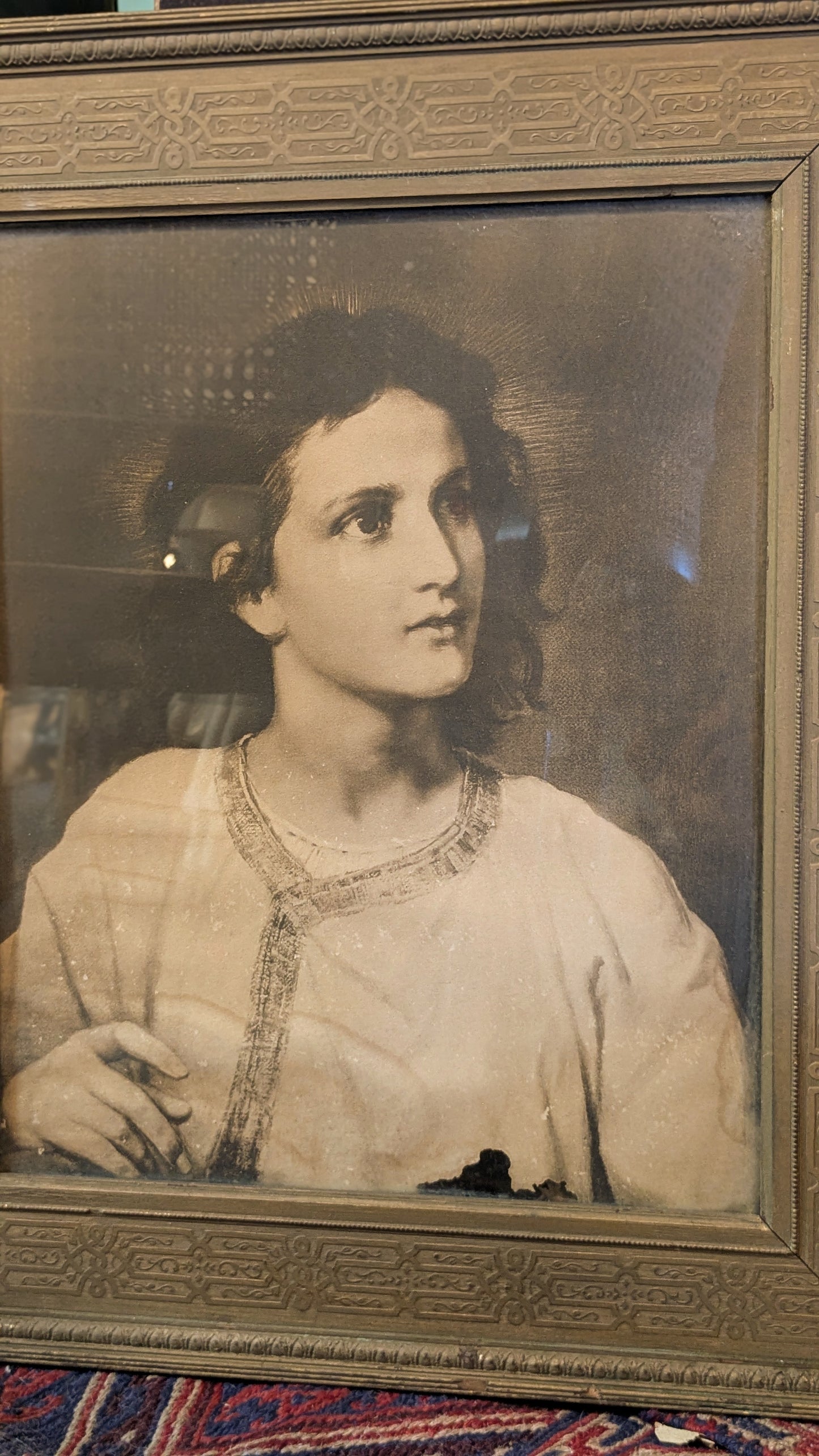 Antique Framed Print of Twelve Year Old Jesus