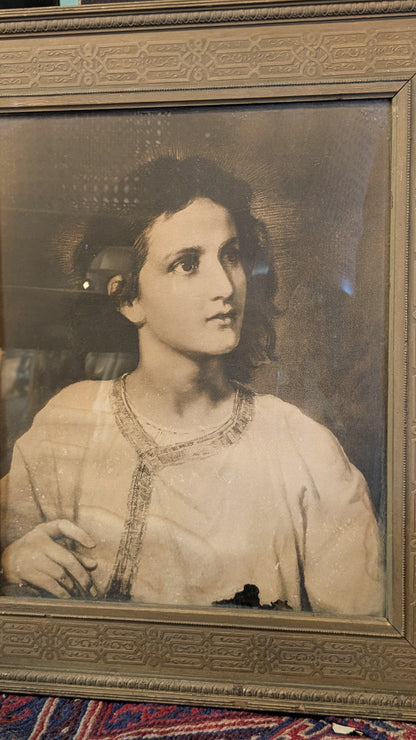 Antique Framed Print of Twelve Year Old Jesus