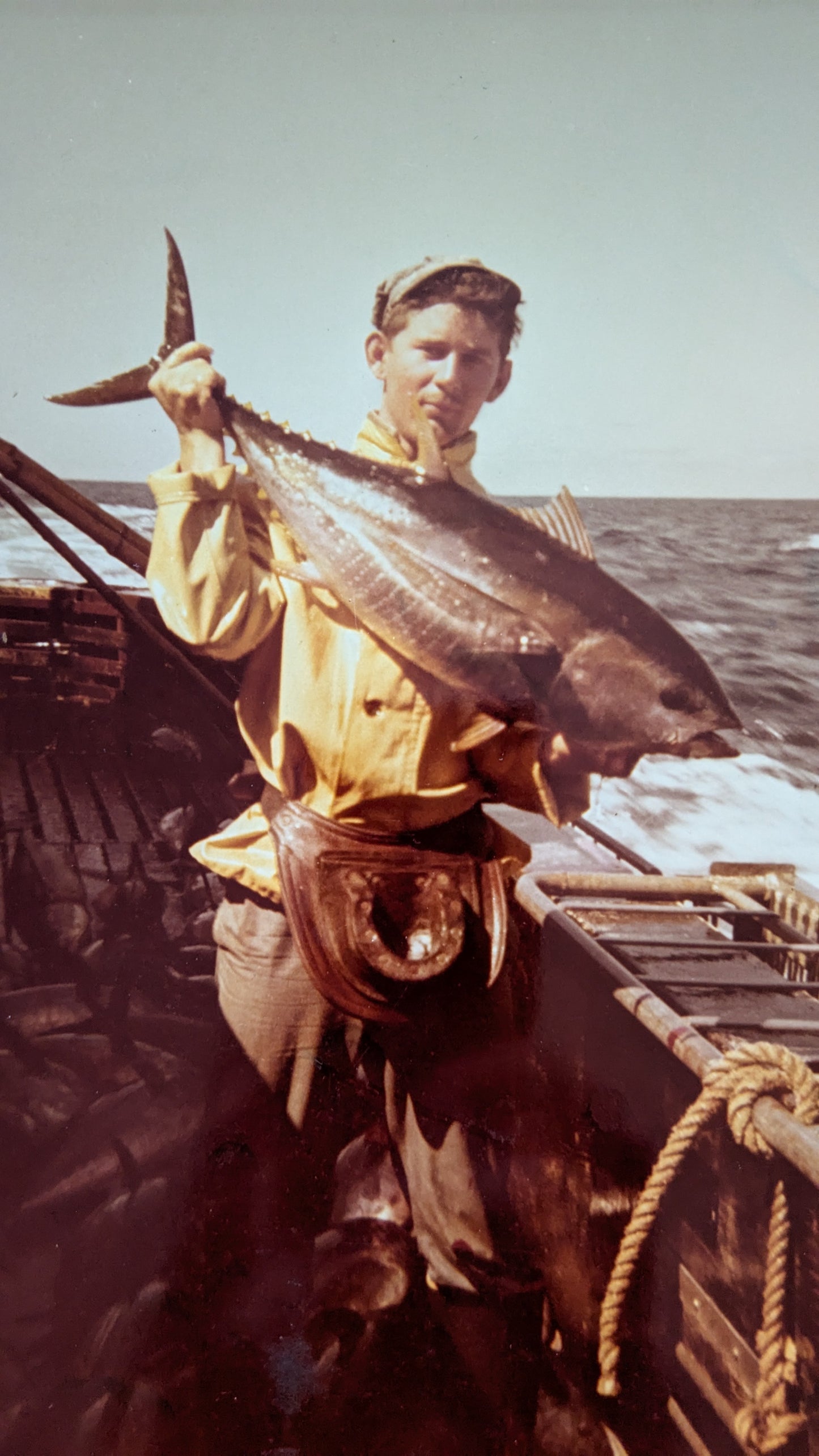 Fisherman in a Yellow Slicker Photo