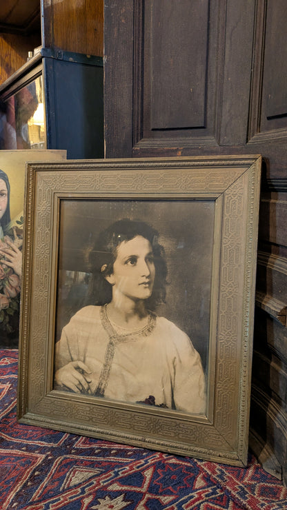 Antique Framed Print of Twelve Year Old Jesus