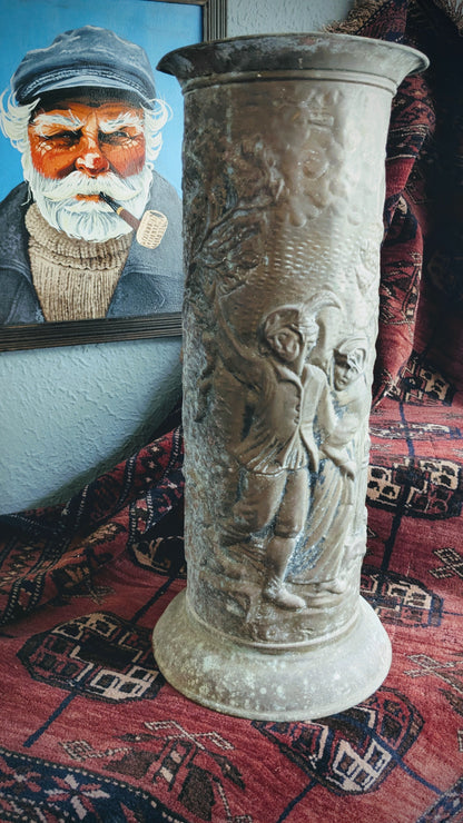 Patinaed Umbrella Pot