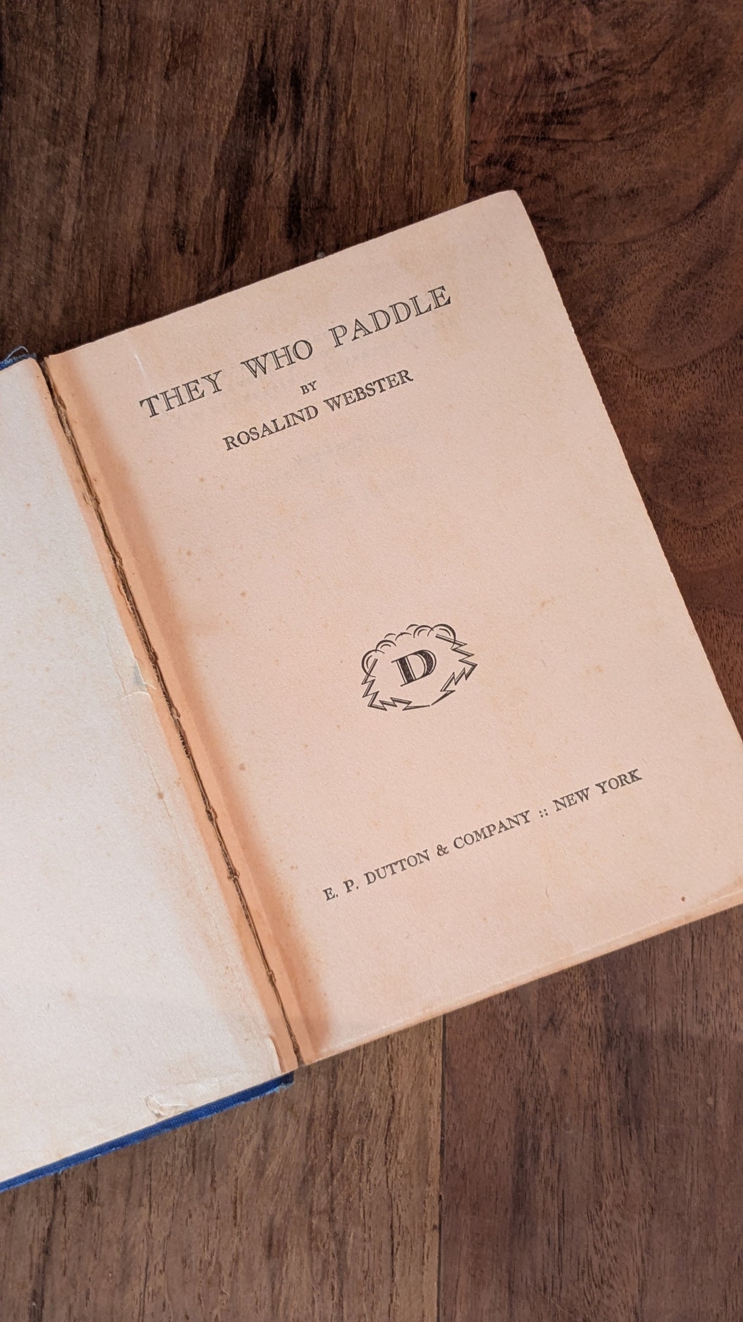 They Who Paddle by Rosalind Webster