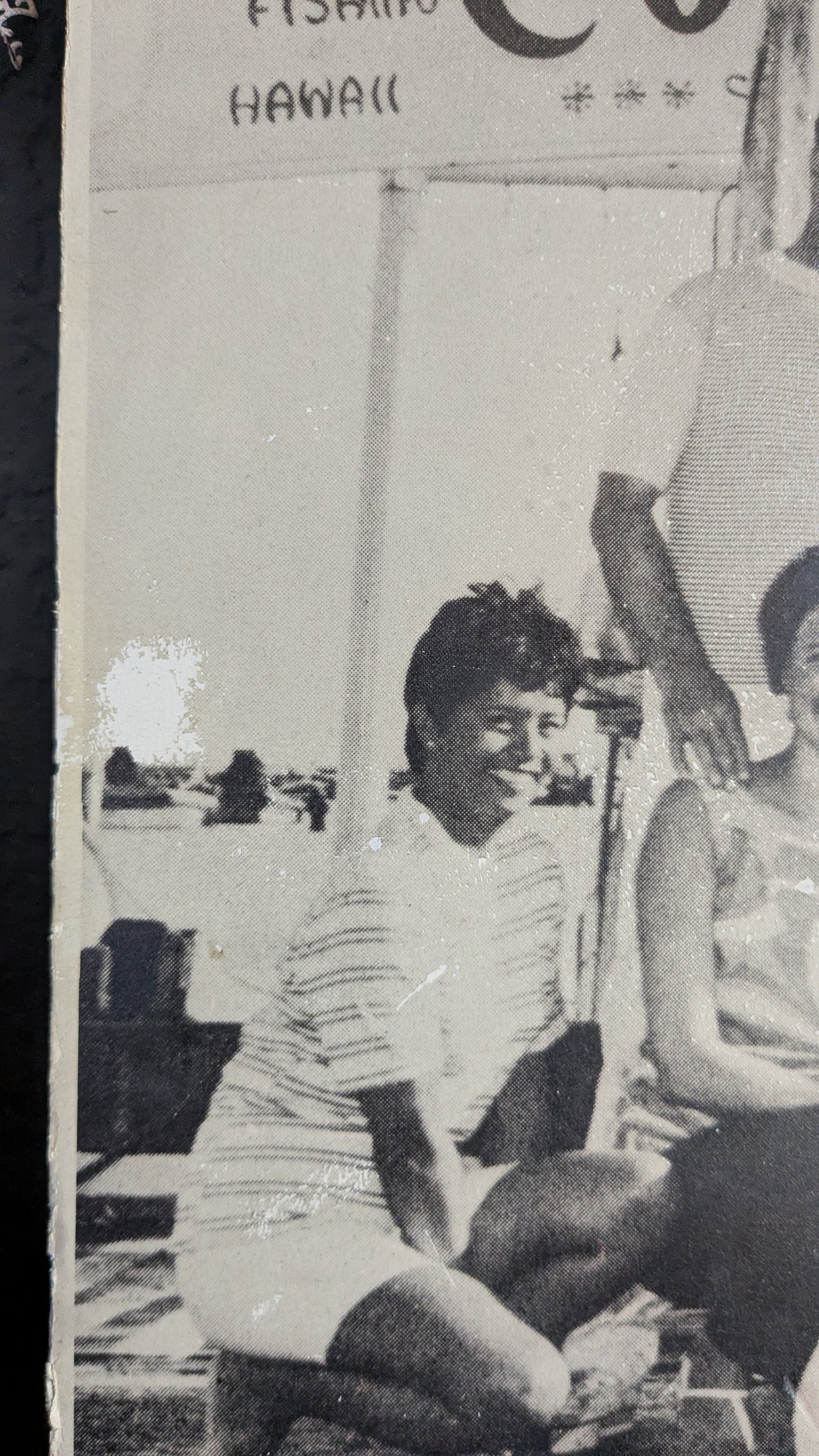 Vintage Hawaiian Fishing Photo