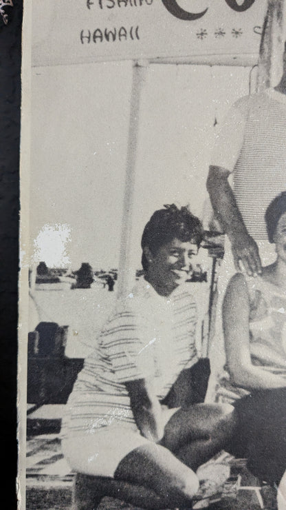 Vintage Hawaiian Fishing Photo
