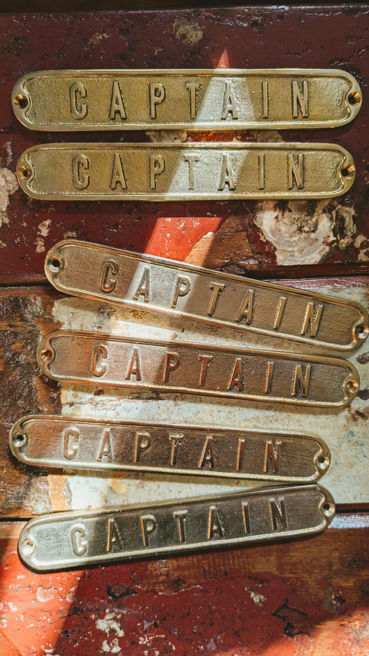 Metal Captain Sign