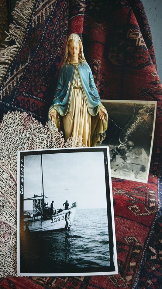 Sponge Diver and Boat