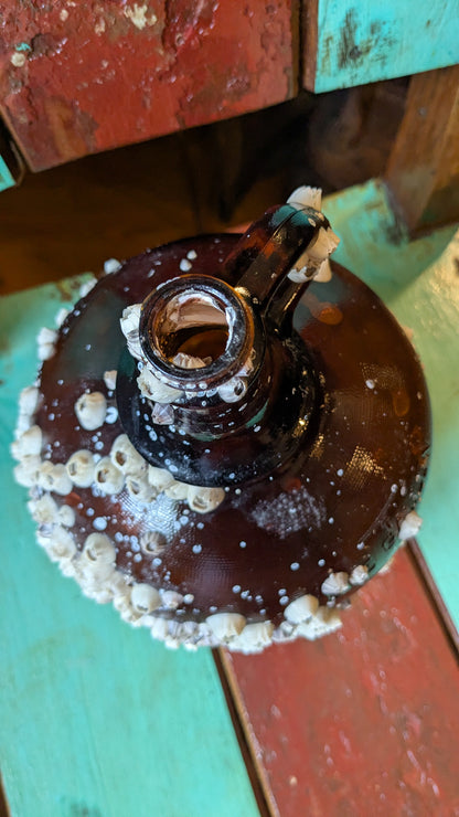 Barnacle Covered Glass Jug