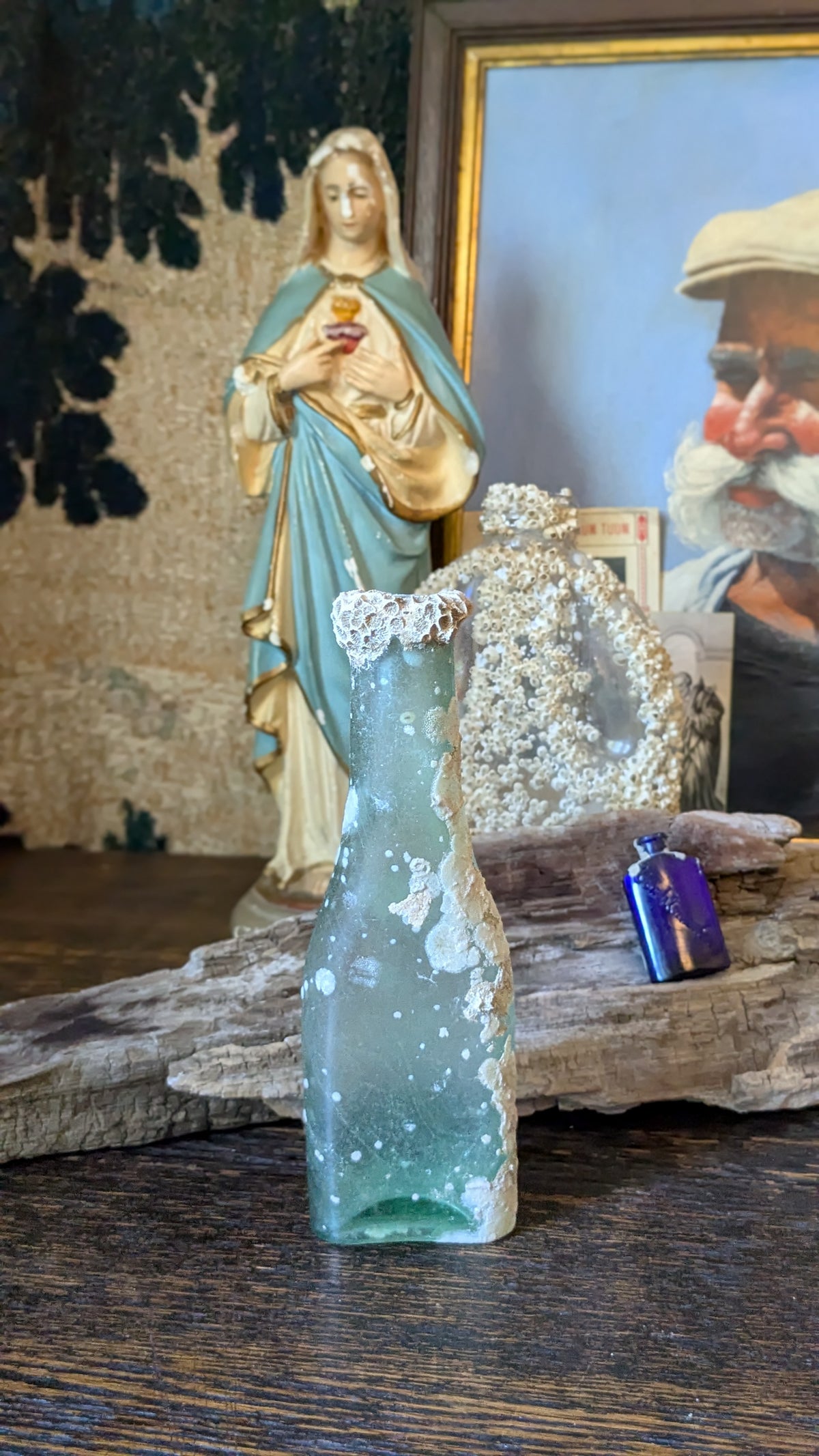 Tiny Blue Sea Tumbled Bottle