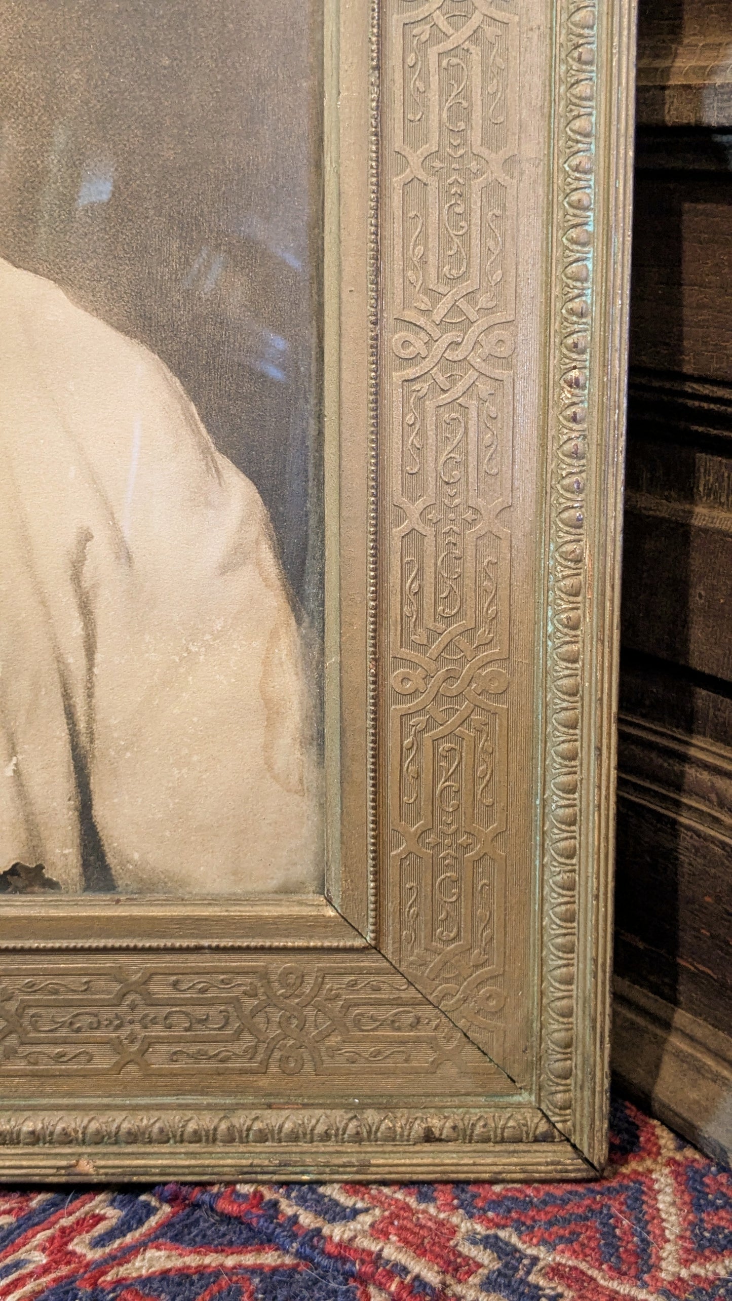 Antique Framed Print of Twelve Year Old Jesus