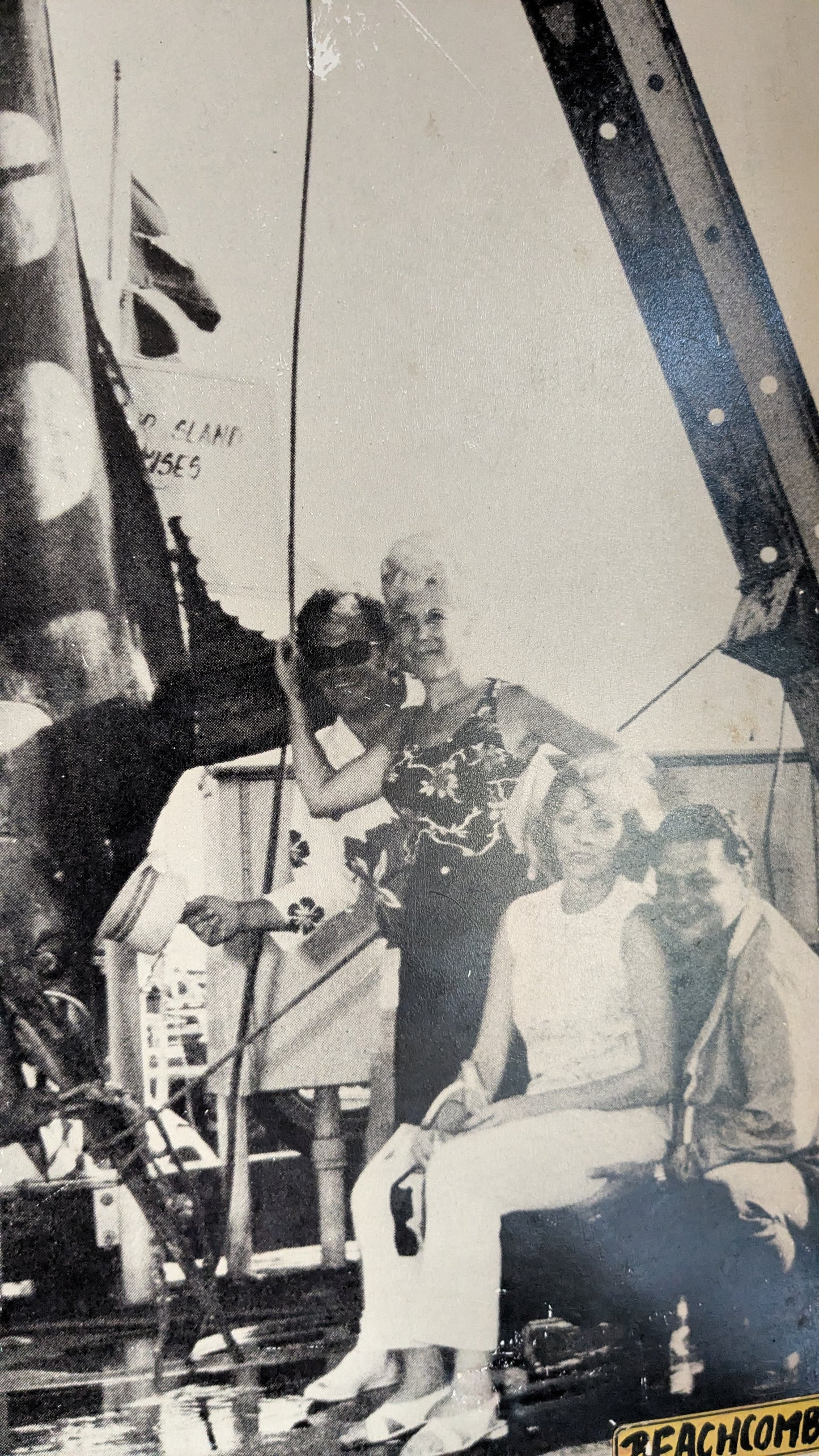 Vintage Hawaiian Fishing Photo