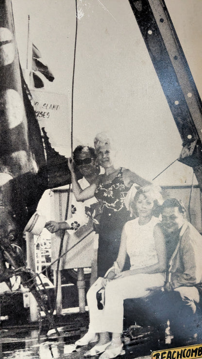 Vintage Hawaiian Fishing Photo