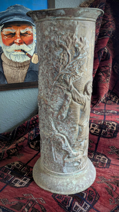 Patinaed Umbrella Pot
