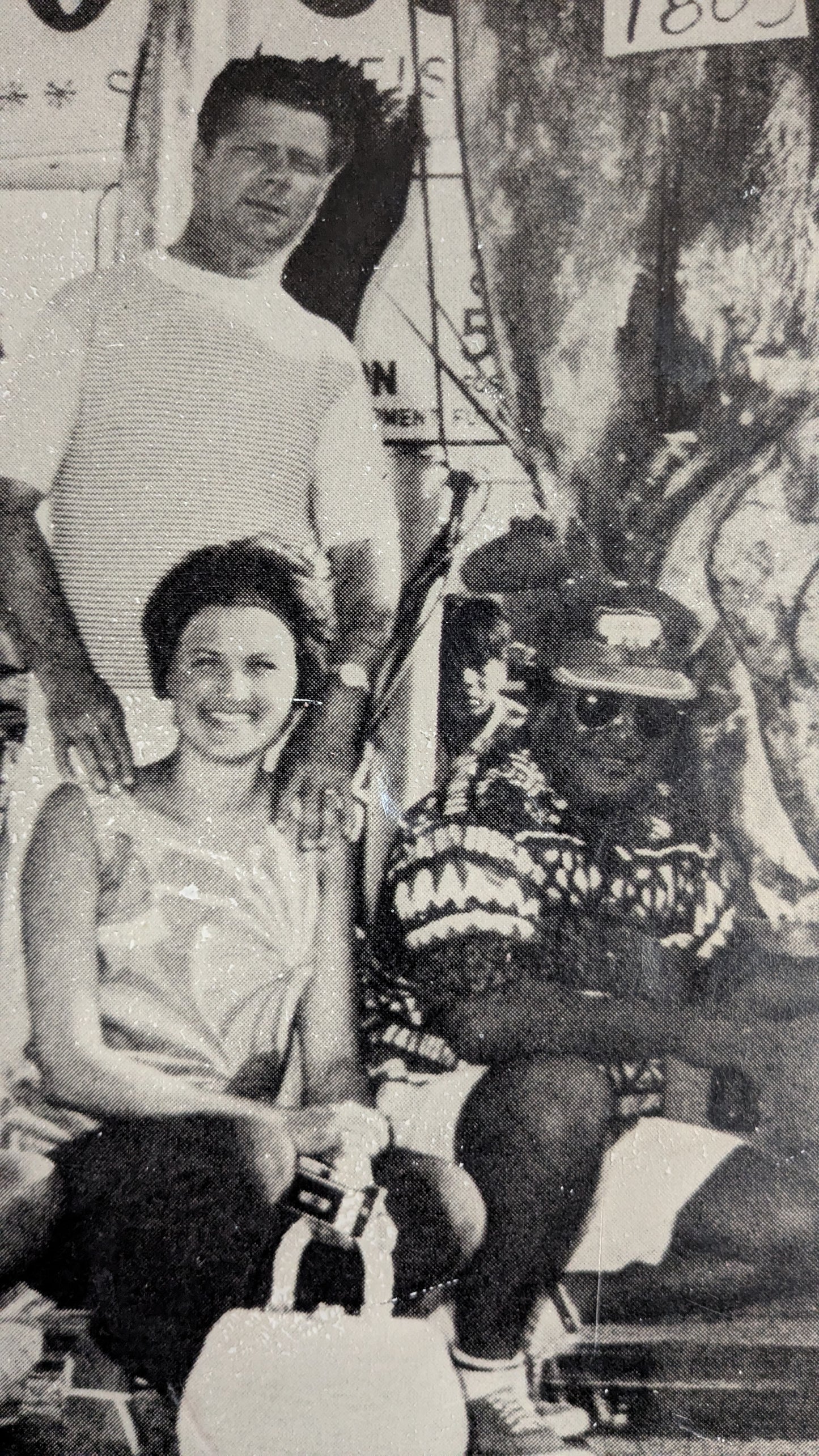 Vintage Hawaiian Fishing Photo