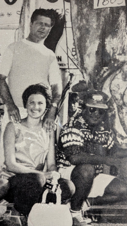 Vintage Hawaiian Fishing Photo