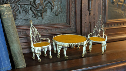 Antique Handmade Tin Can Dining Set